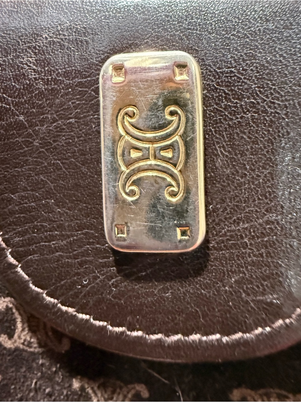 Celine Brown Suede Long Wallet - Picture 7 of 7